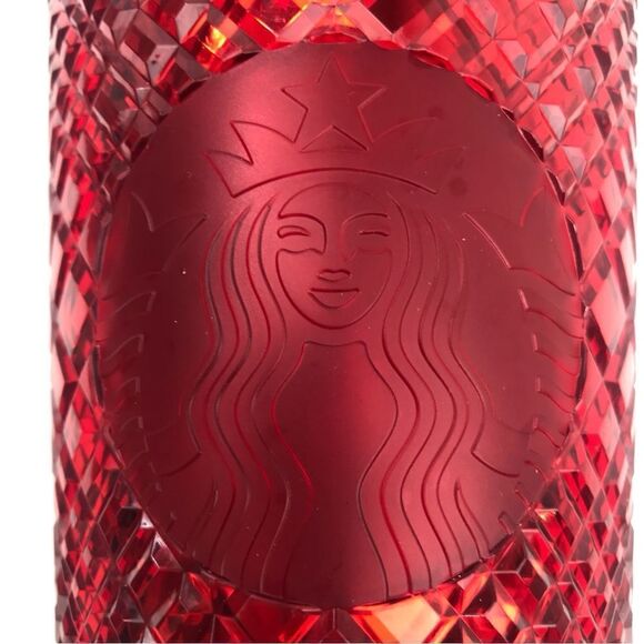 Starbucks Dining Holiday 2021 Jeweled Red 24 0z. Venti Cold Cup Tumbler - Picture 4 of 11